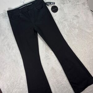 Articles of Society Women's Black Flare Jeans Stretch Denim Size 29/9 NWT